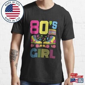 80S Girl 1980S Fashion Theme Party Outfit Eighties T-Shirt